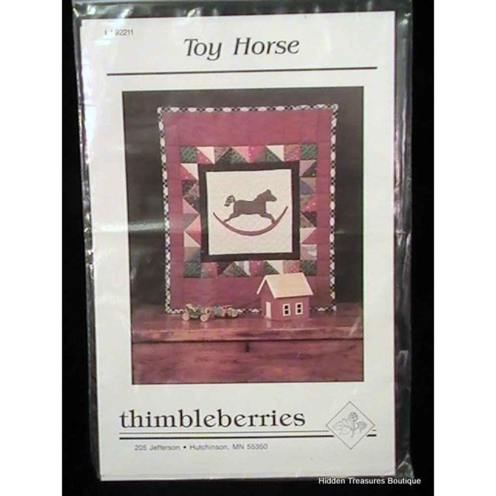 Thimbleberries "Toy Horse" Miniature Quilt Pattern #LJ-92211 Finished 20x24